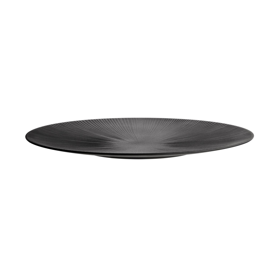 Melamine serveerschaal 50.0x50.0x3.5cm zwart