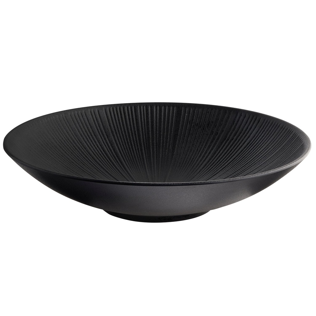 Schaal Nero 3.4 liter Ø35.0x8.0cm melamine zwart