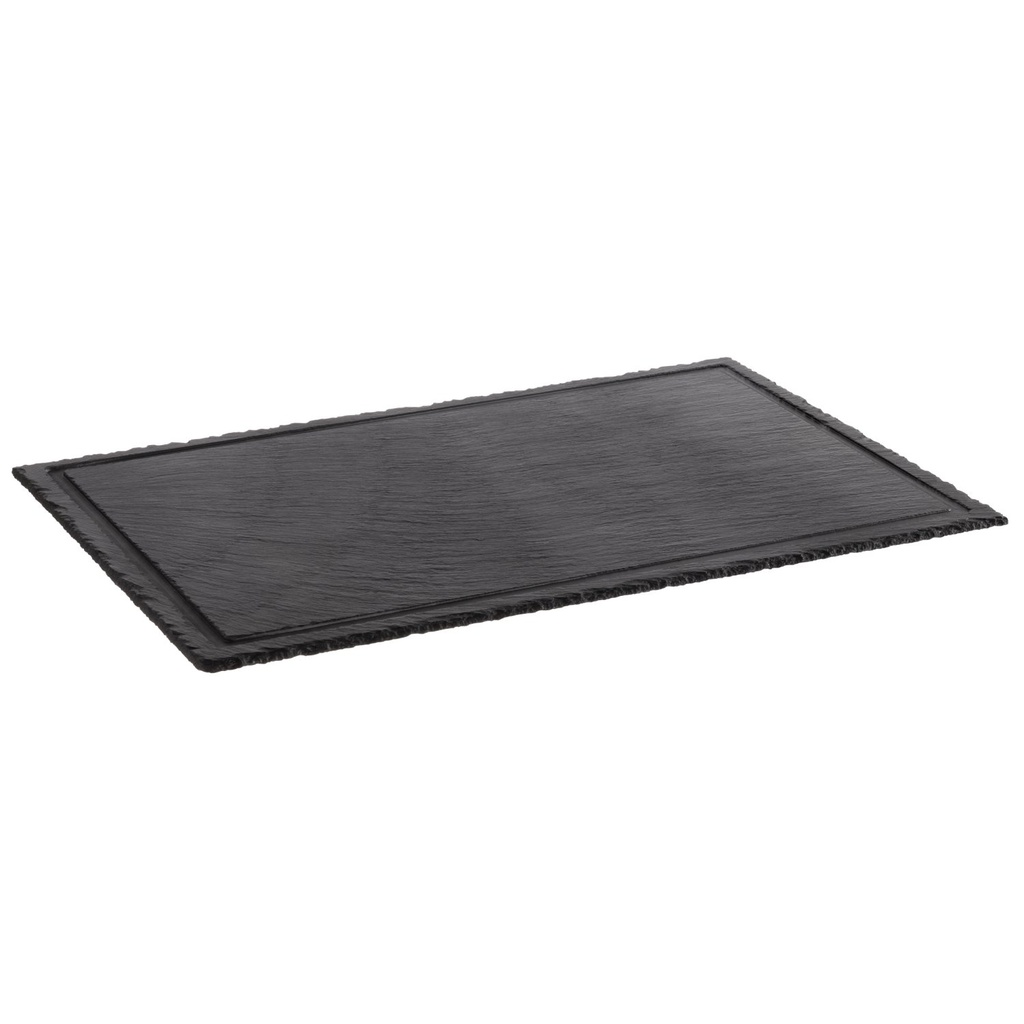 Leistenen Serveerschaal 58.0x38.0x1.0cm Natuurlijk