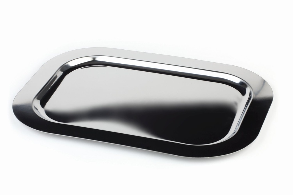 Serveerdienblad Rechthoekig met Rechte Rand 39.0x26.0x2.0cm RVS