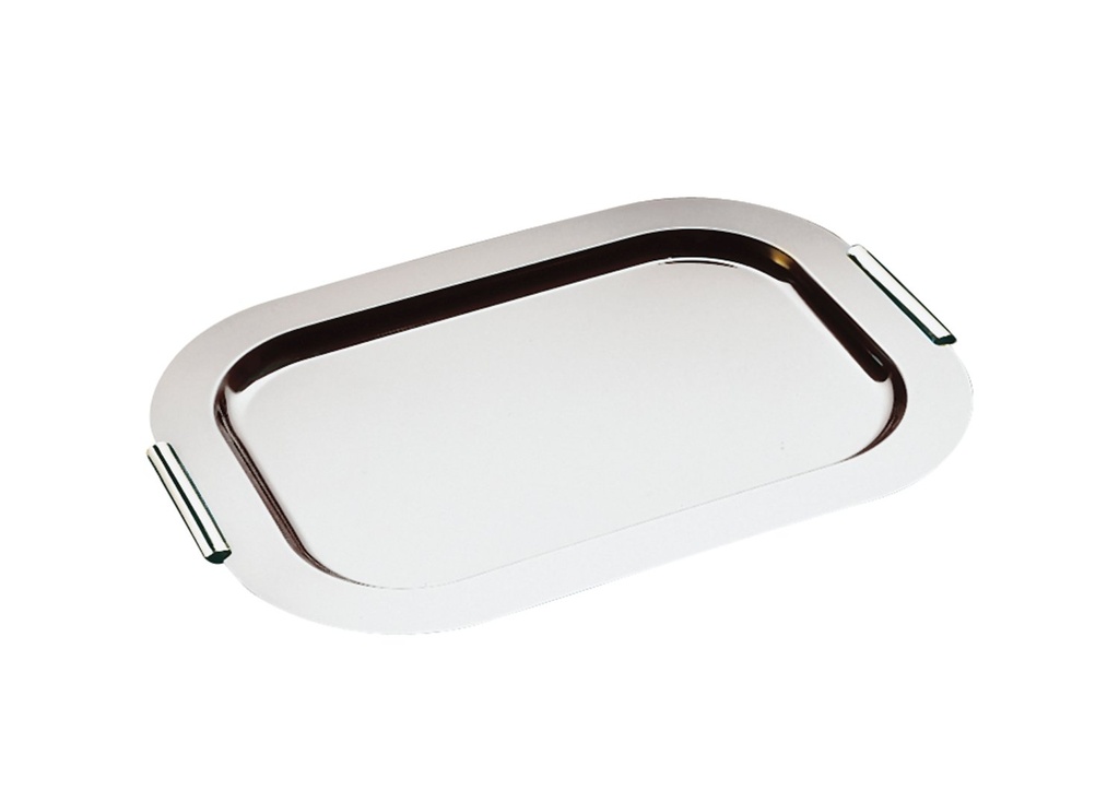 Dienblad 44.0x31.0x2.0cm Finesse-CA roestvrij staal met verchroomde handgrepen