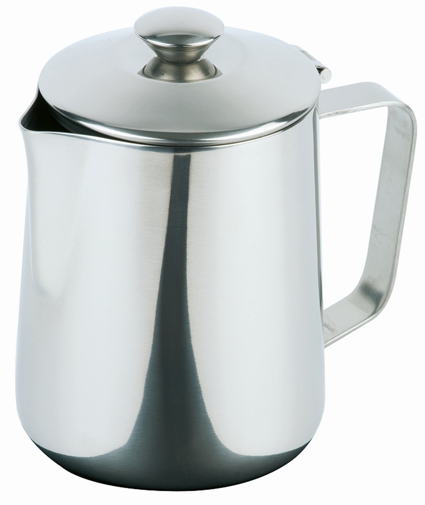 Koffiepot met klapdeksel vaatwasserbestendig Ø8.0cm H11.5cm 0.35 liter 11.0x8.0x11.0cm RVS