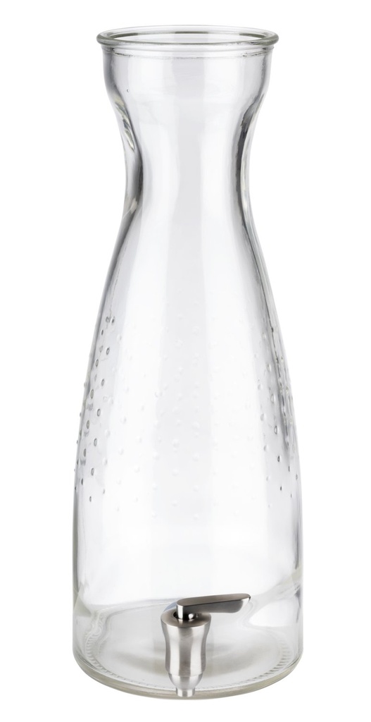Glazen drankdispenser met tapkraan 4.5 liter 15.5x20.0x42.0cm