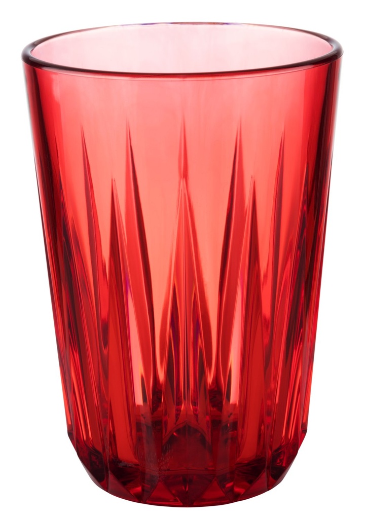 Drinkbeker 0.15 liter Ø9.5xH7.0cm Rood per 48 stuks Tritan Kristal