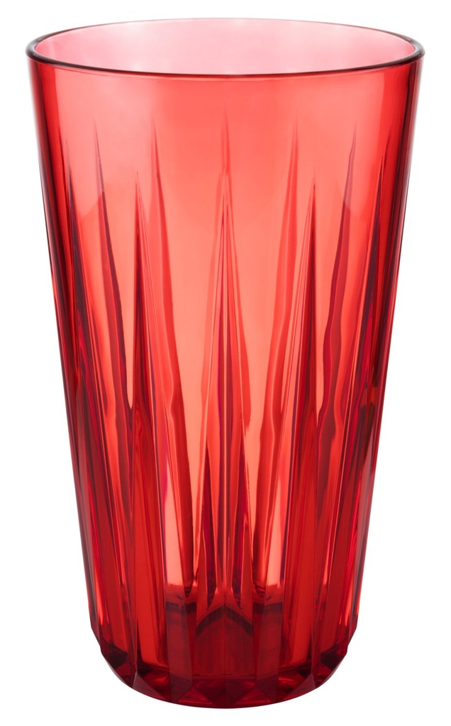Drinkbeker 0.5 liter 9.0x9.0x15.5cm Tritan kristal-look rood