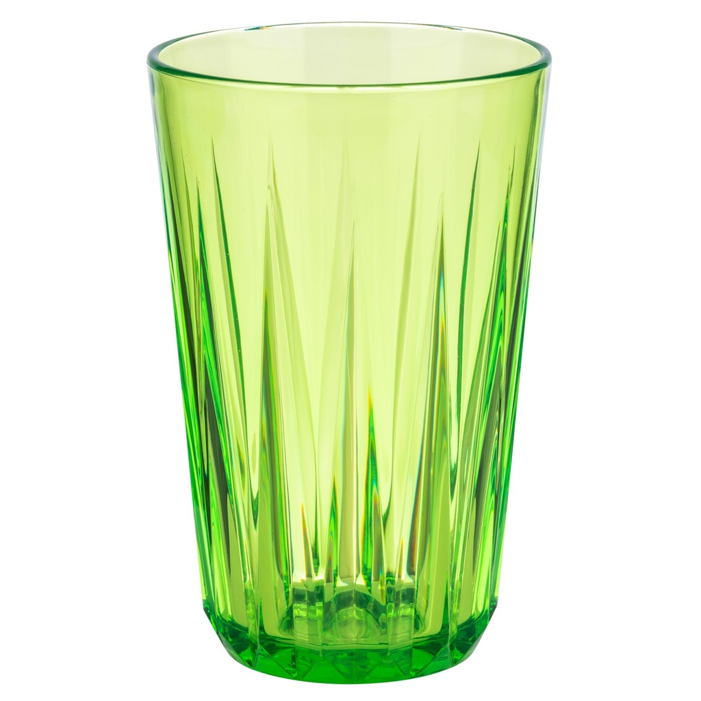 Tritan kristal beker 0.3 liter 8.0x8.0x12.5cm groen