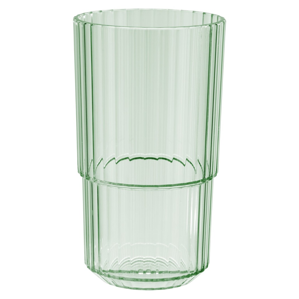 Drinkglas Tritan 500.0 ml 8.5x8.5x15.0cm Linea Lichtgroen set van 48.0 stuks