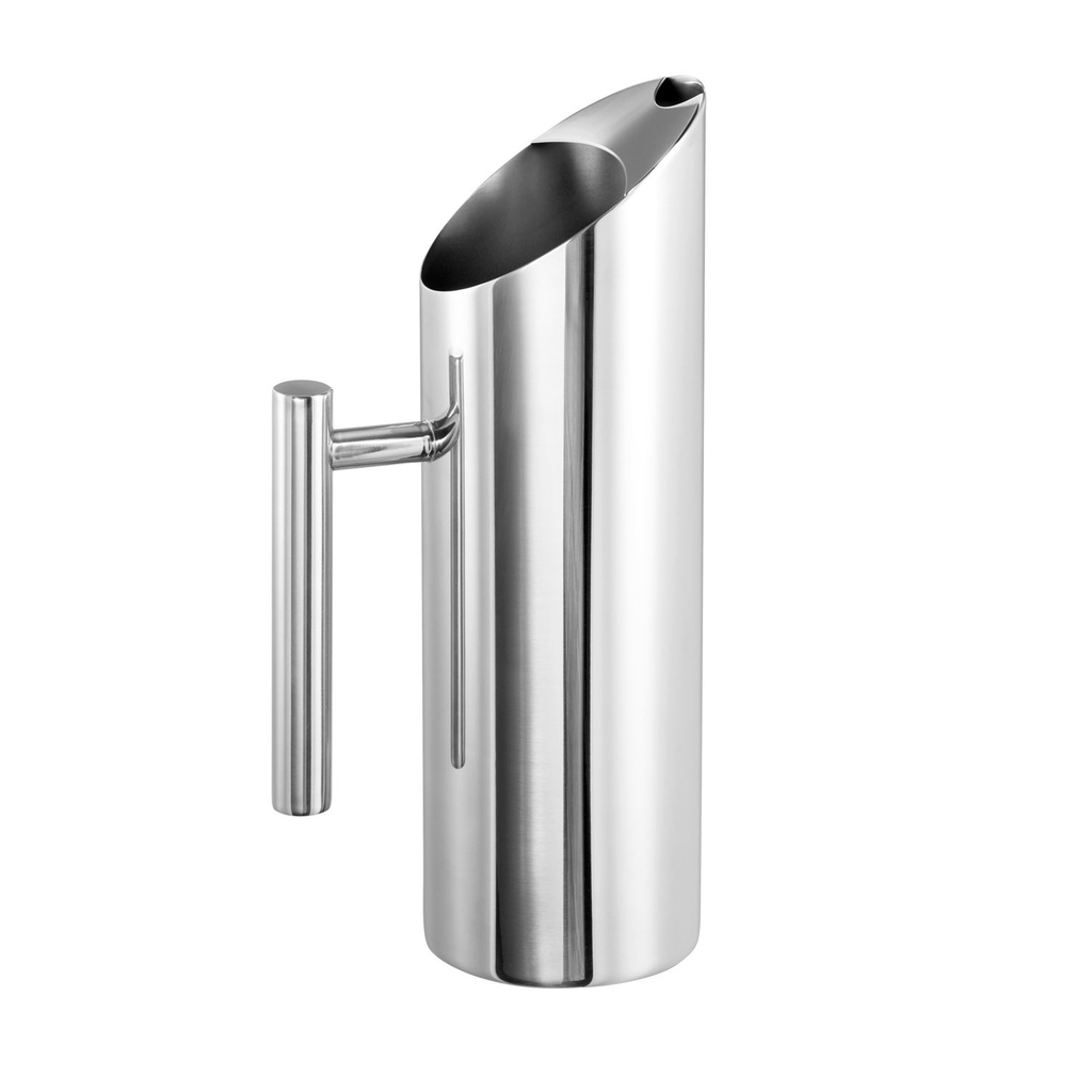 Waterkan 1.2 L 9.0x9.0x27.5cm 18/8 RVS hoogglans gepolijst