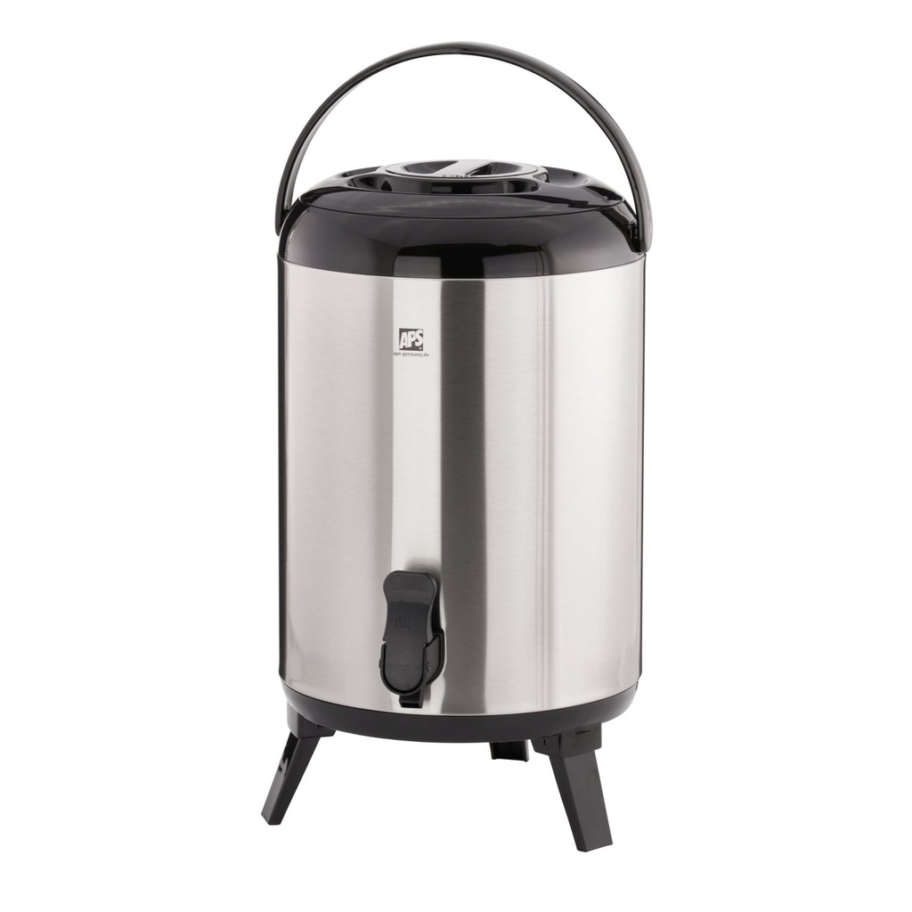 Geïsoleerde drankdispenser 9.5 liter 24.0x24.0x42.0cm RVS 18/8