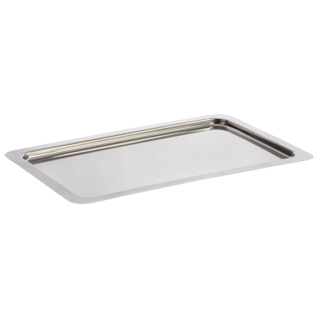 Serveerblad GN 1/1 53.0x32.5x1.5cm Profi Line 18/10 RVS gepolijst zonder decorrand materiaaldikte 0.08cm