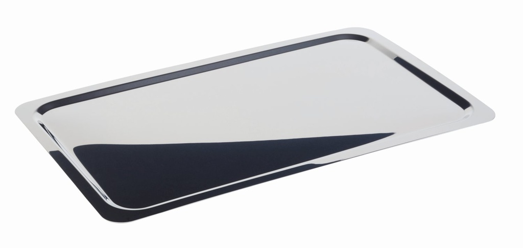 RVS GN schaal 1/1 53.0x32.5x1.0cm Profi Line 18/10 gepolijst smalle rand zonder decor dikte 0.08cm