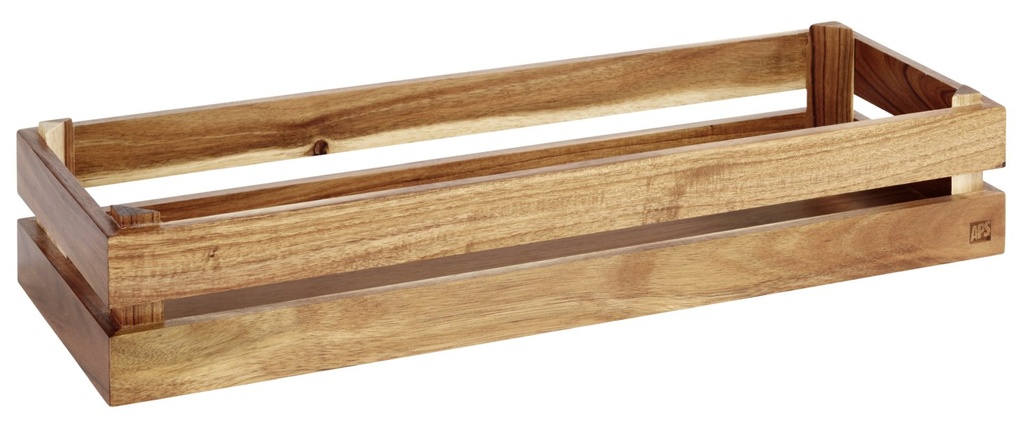 Houten Superbox geschikt voor GN 2/4 55.5x18.5x10.5cm 55 acaciahout