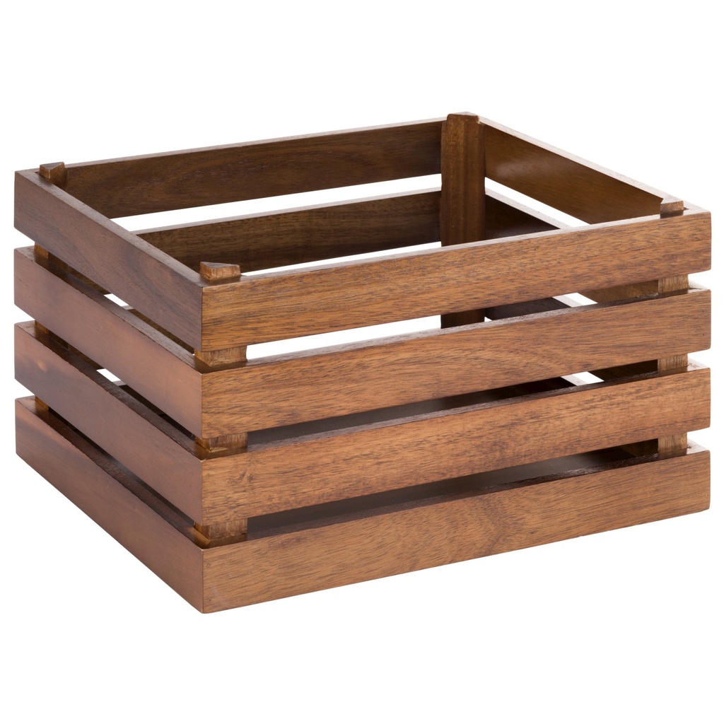 Acaciahouten box geschikt voor GN 1/2 35.0x29.0x20.0cm Superbox