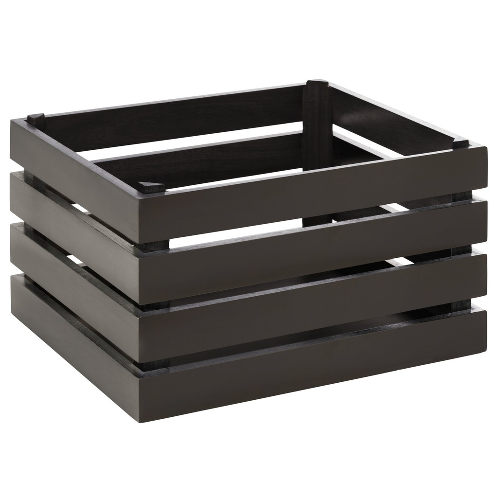 Acaciahouten Box GN 1/2 35.0x29.0x20.0cm Superbox zwart