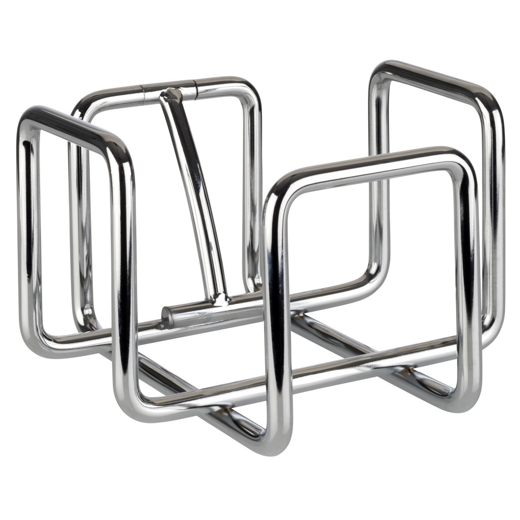 Servettenhouder 14.5x14.5x10.0cm Hero verchroomd