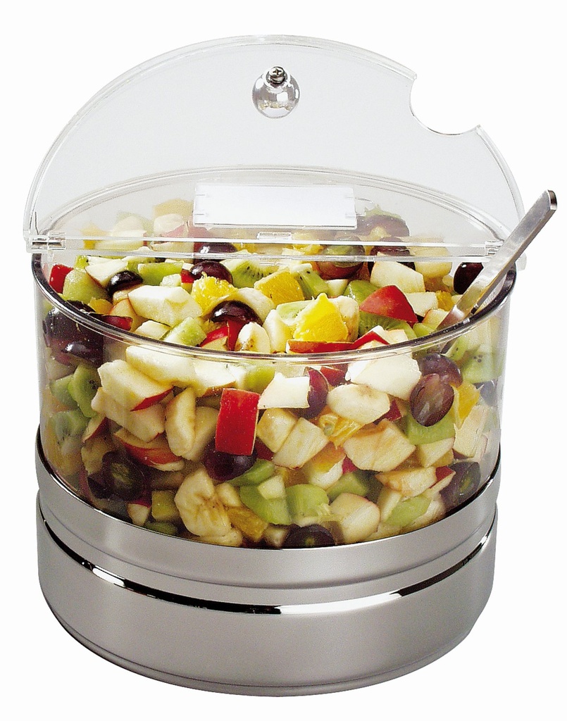 Koelschaal 22.0x22.0x18.0cm 18/10 RVS met kunststof gepolijst set van 4 stuks