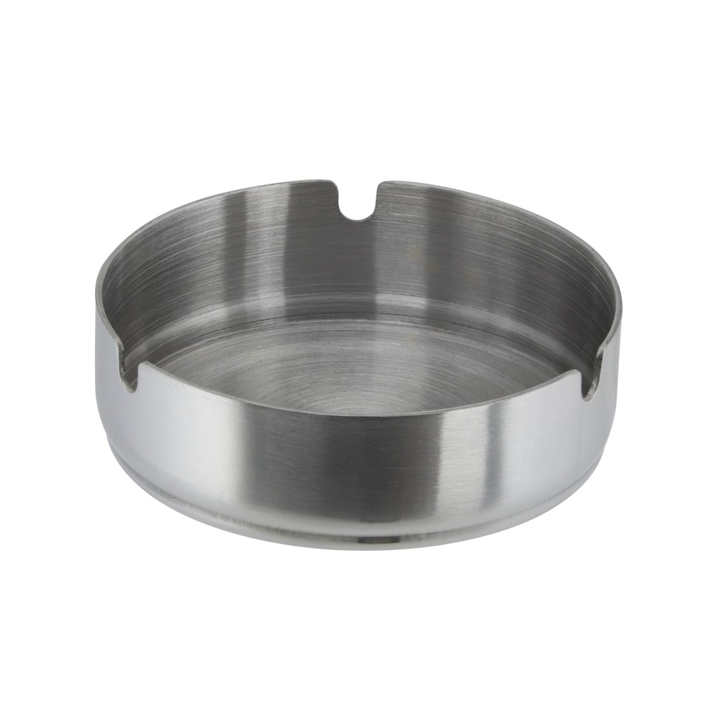 Asbak 10.0x10.0x3.0cm Atlas RVS mat gepolijst