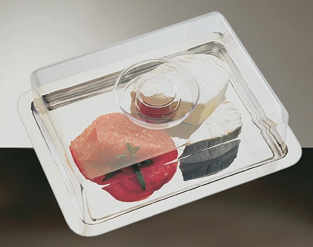 Taart- en kaasplateau 27.0x18.0x7.0cm RVS