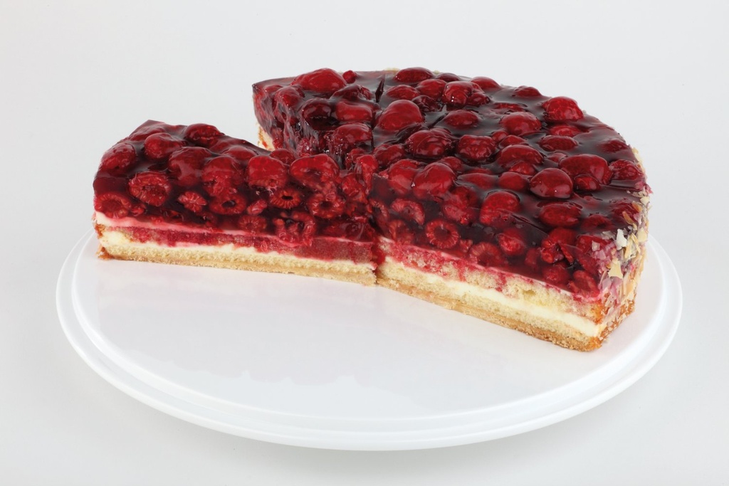 taartstandaard 31.0x31.0x3.5cm wit met antislipvoetjes Melamine