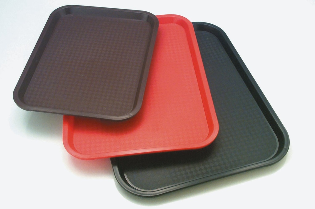 Antislip Dienblad 35.0x27.0x2.0cm Bruin Stapelbaar Polypropyleen