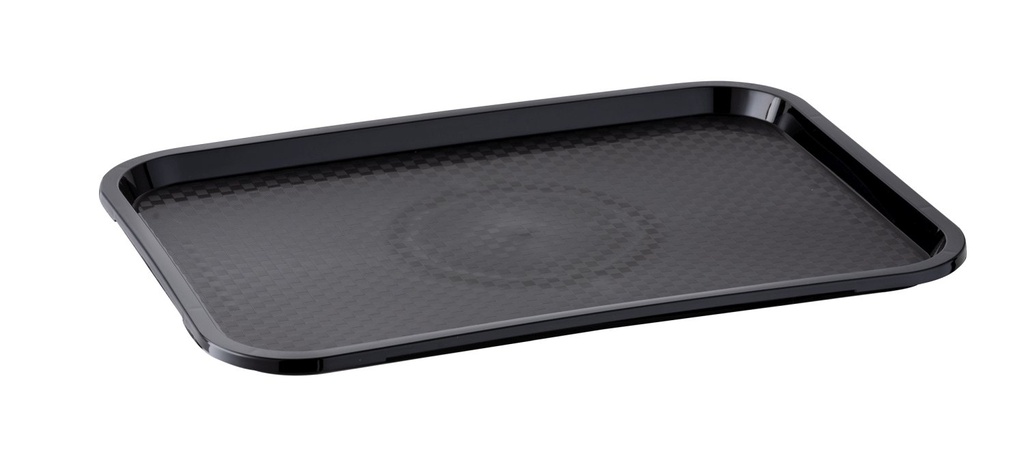Dienblad polypropyleen stapelbaar antislip GN 1/1 53.0x32.5x2.0cm Fastfood zwart
