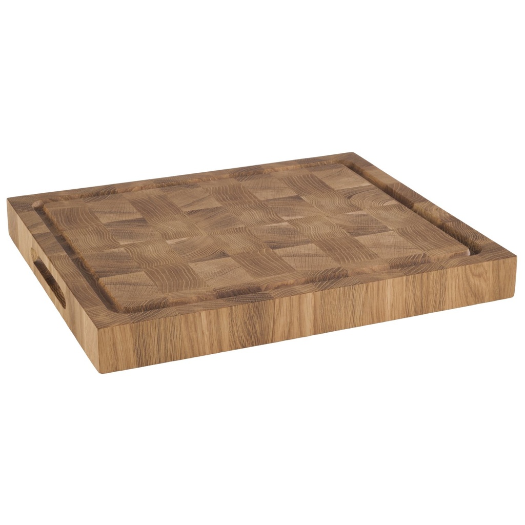 Snijplank 38.0x32.0x4.5cm Profi Eikenhout