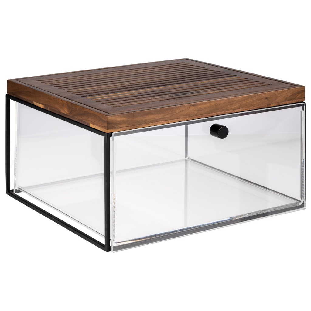 Ladeset voor brooddozen en snijplanken 35.4x32.5x20.0cm zwart