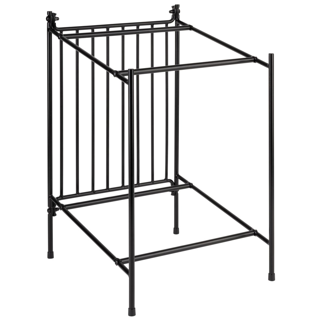 Buffetstandaard zwart geschikt voor GN 1/2 Superboxes met antislipvoetjes 29.0x32.5x48.0cm metaal