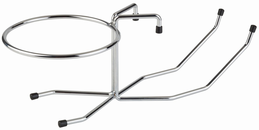 Tafelhouder voor champagnekoeler 49.0x20.0x17.0cm met binnenring Ø 18.0 cm verchroomd draad
