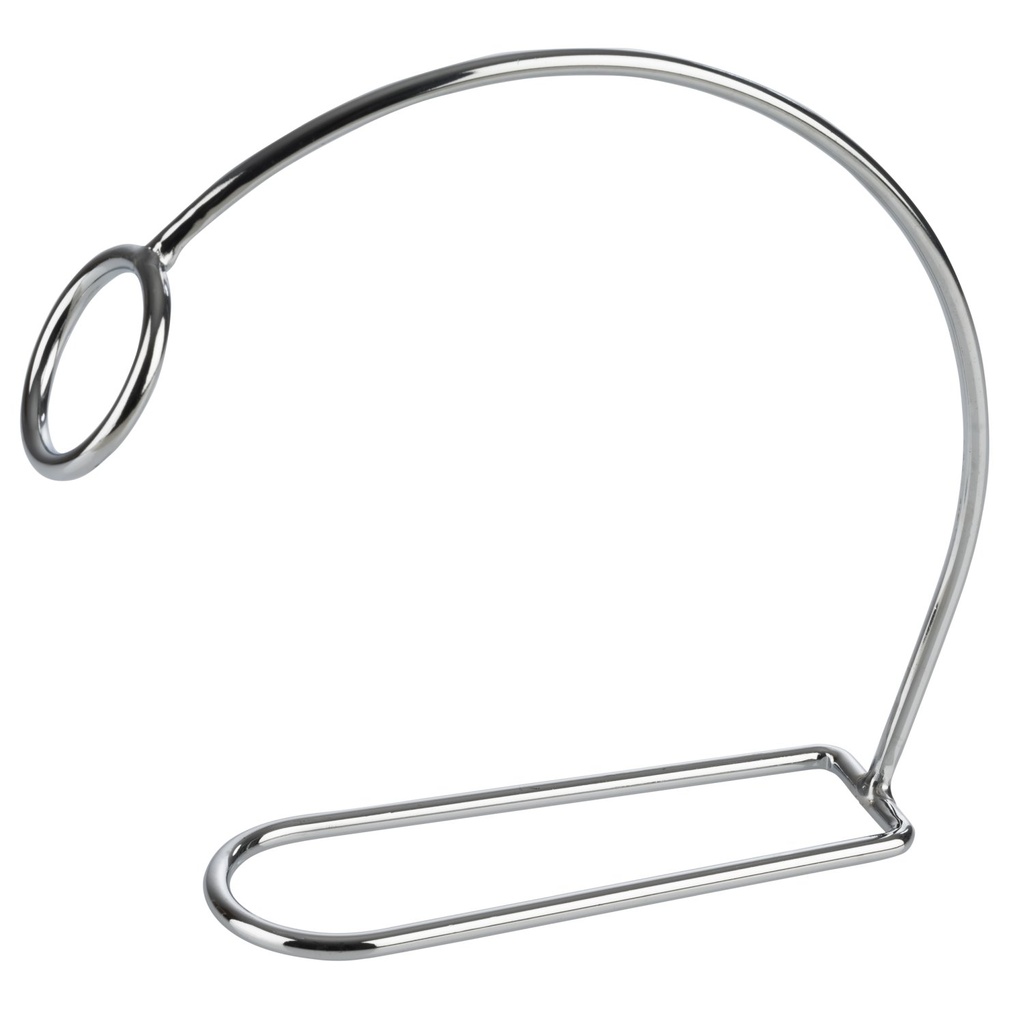 Wijnfleshouder 23.0x6.0x20.0cm verchroomd metaal