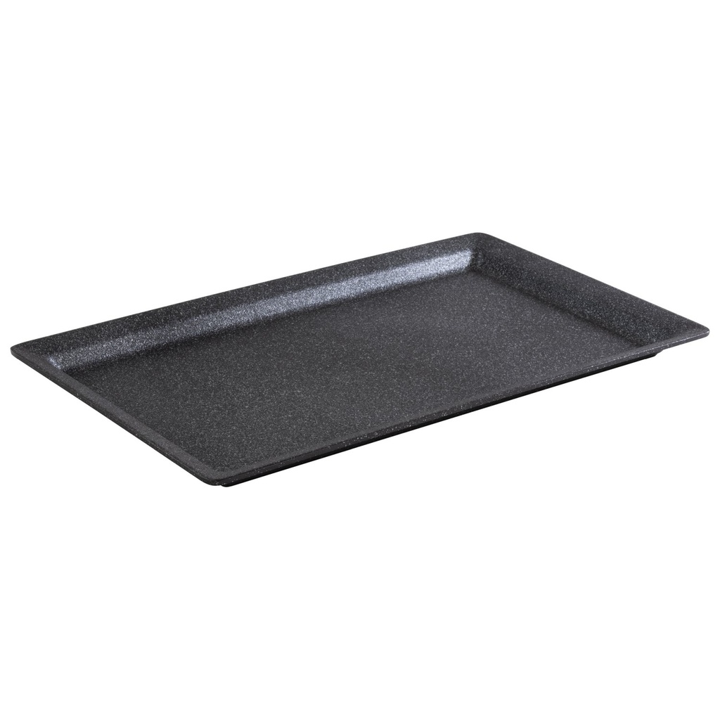Schaal aluminium met antiaanbaklaag GN 1/1 53.0x32.5x3.0cm Frostfire zwart