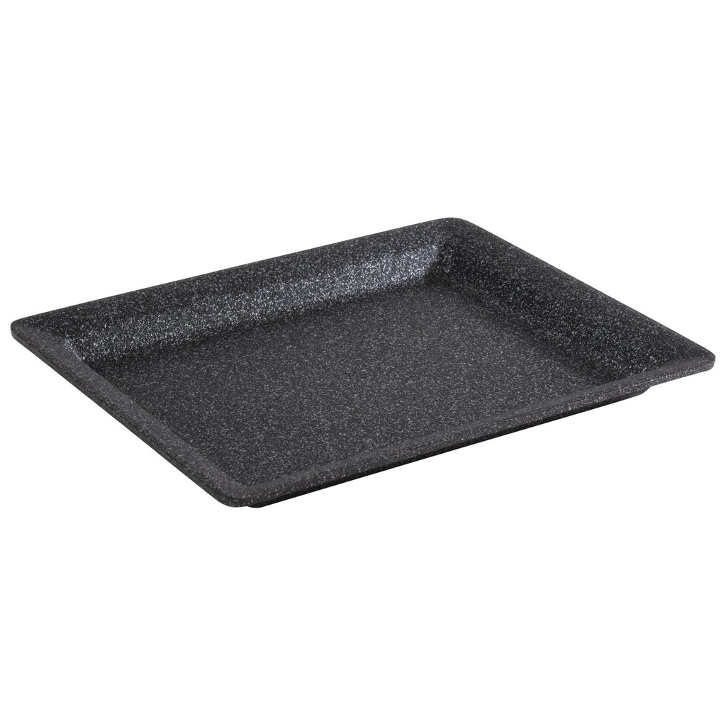 Gastronormbak Aluminium met Antiaanbaklaag GN 1/2 32.5x26.5x3.0cm Frostfire Zwart