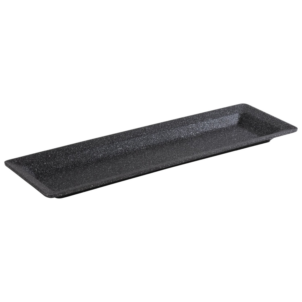 GN 2/4 aluminium bak 53.0x16.2x3.0cm Frostfire zwart zilver antiaanbaklaag