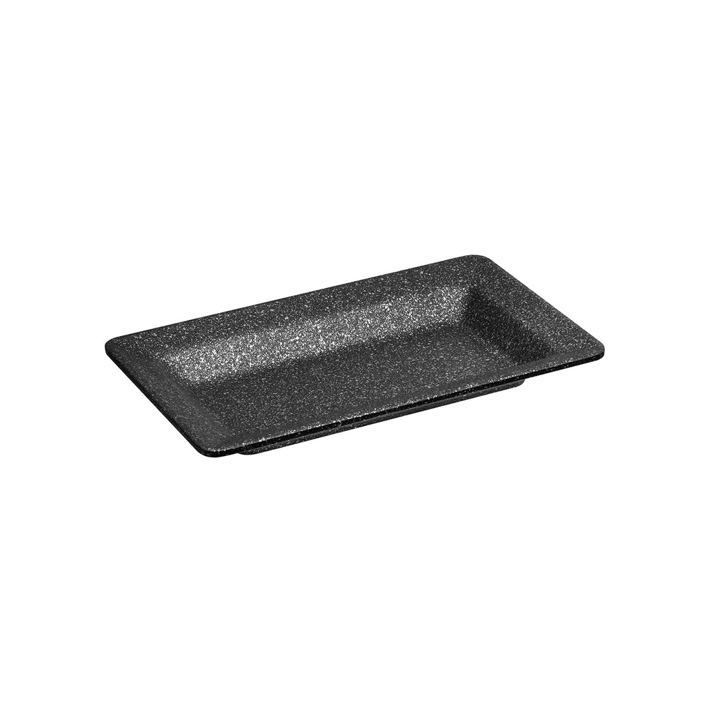 Aluminium GN schaal met antiaanbaklaag GN 1/4 26.5x16.2x3.0cm Frostfire zwart