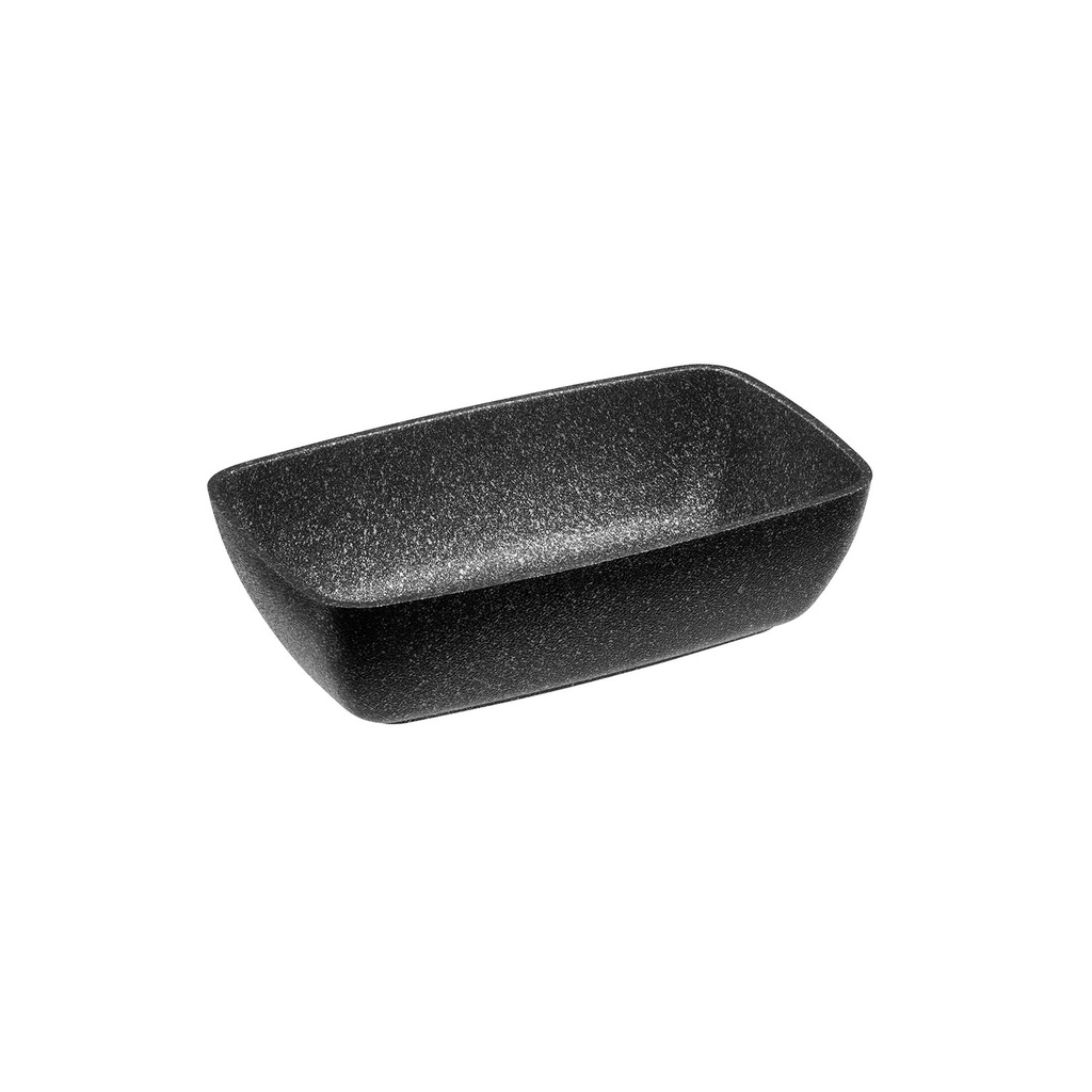 GN 1/4 anti-aanbak schaal 2.0 liter 26.5x16.2x7.5cm Frostfire zwart aluminium