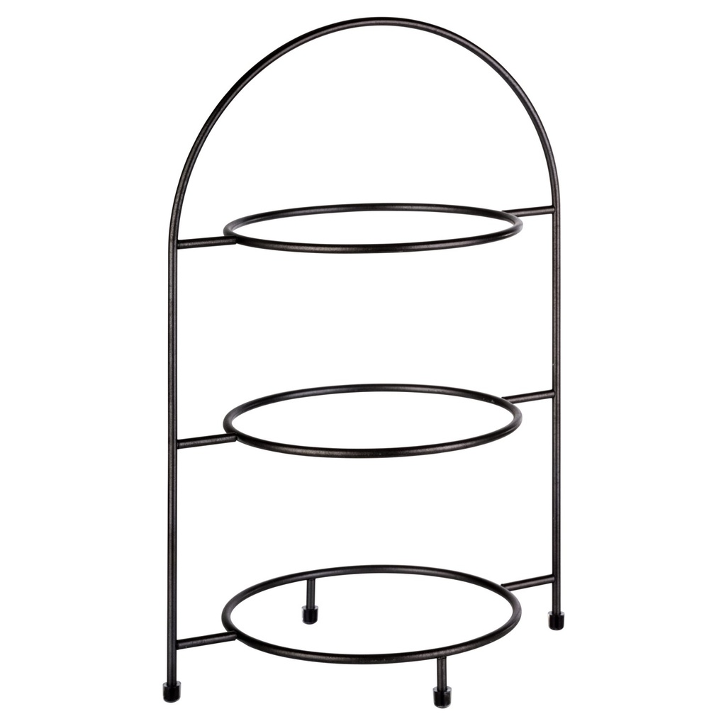 Industriële Metalen Etagère voor 3 Borden Ø 18.0cm 29.0x19.5x43.0cm Antraciet