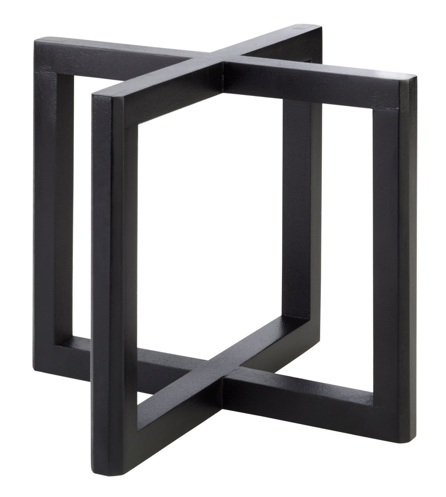 Buffetstandaard hout 20.0x20.0x17.5cm zwart