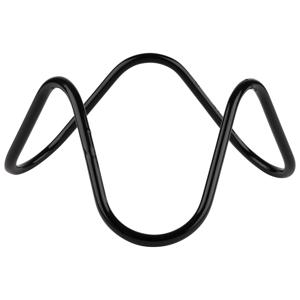 Buffetstandaard met antislipcoating golfdesign zwart 20.0x20.0x9.5cm metaal en pvc 