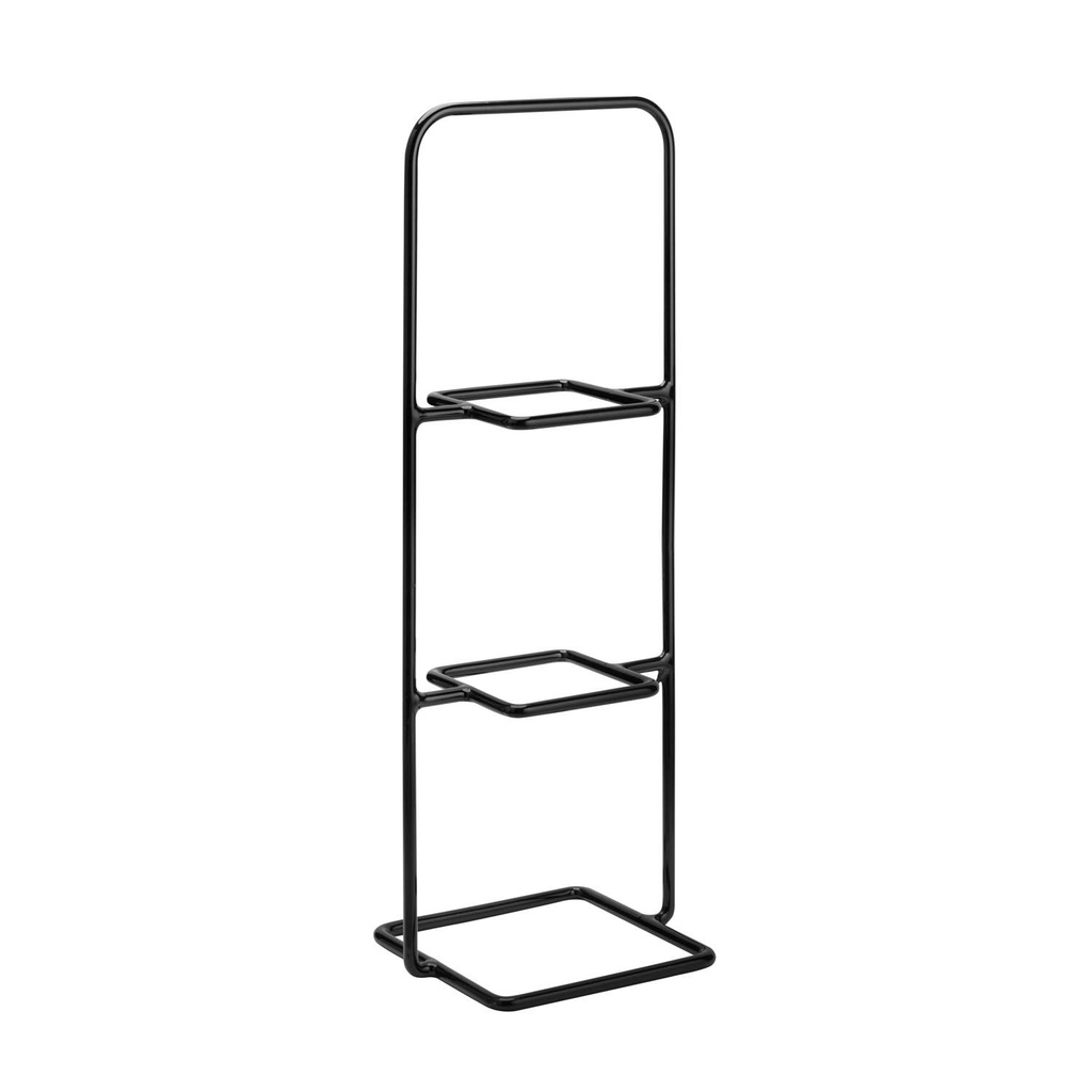 Buffetstandaard 23.0x19.0x59.5cm Perfecto zwart metaal PVC met antislipcoating