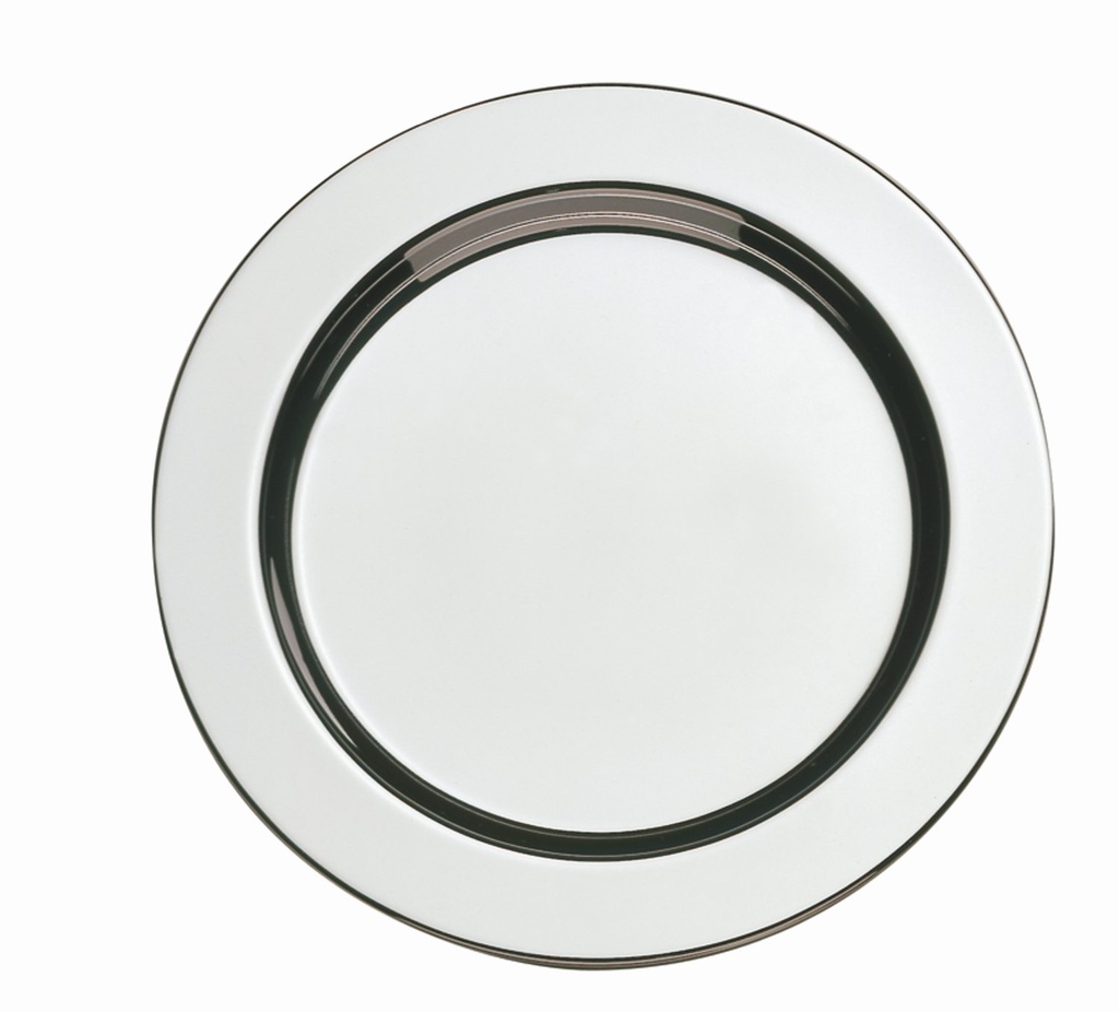 Ronde onderzetter Ø 12.0cm gepolijst gerolde rand materiaaldikte 0.06cm 6 stuks 18/10 RVS