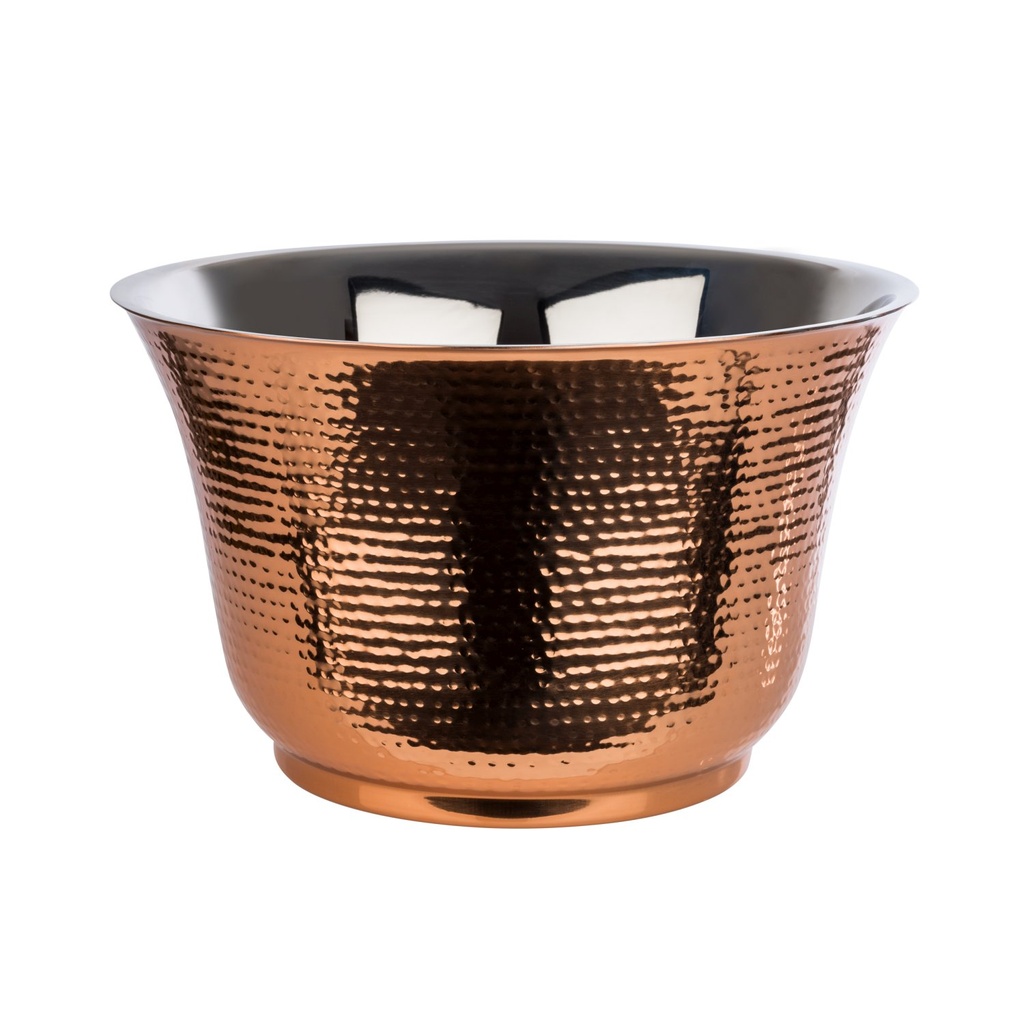 Flessenkoeler RVS gehamerde koperlook 8.0 liter 33.0x33.0x20.0cm