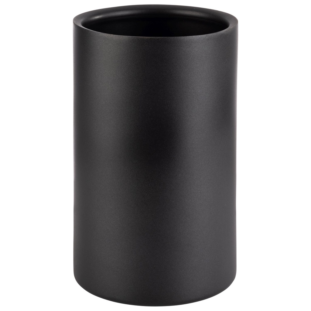 Flessenkoeler dubbelwandig Levante zwart 12.0x12.0x20.0cm roestvrij staal