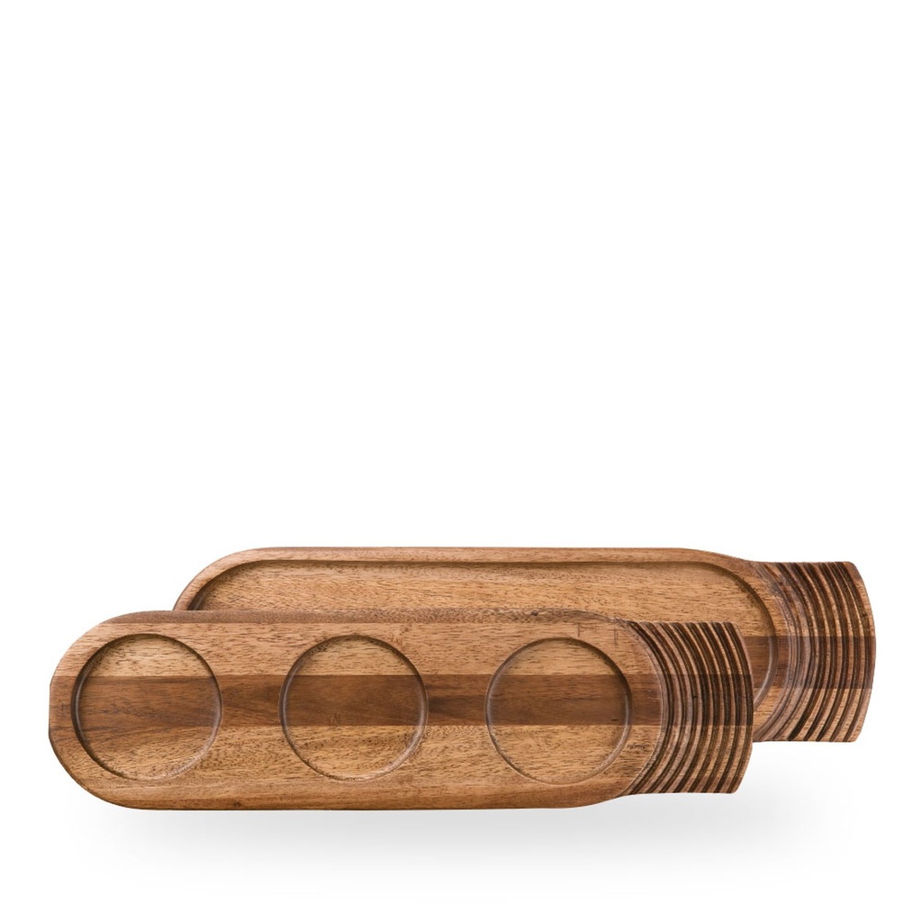 Schaal 48.0cm x 14.0cm Warm acacia wood Churchill