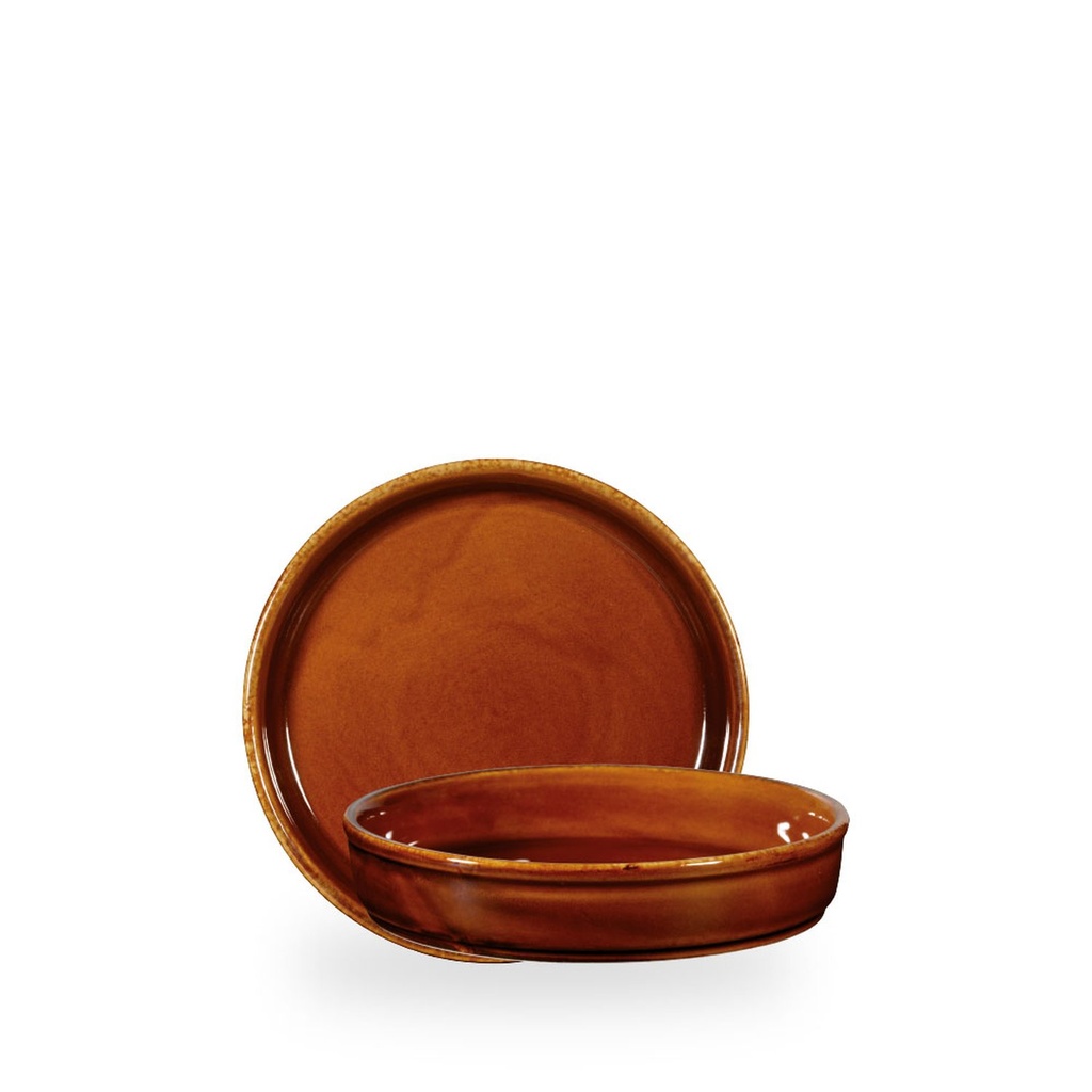 Schaal rond 20.0cm 55.0cl Rustics Brown Churchill