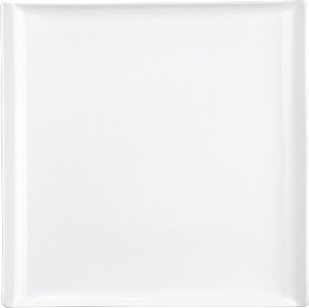 Schaal vierkant 30.3cm x 30.3cm Melamine Trays White Plastic Churchill