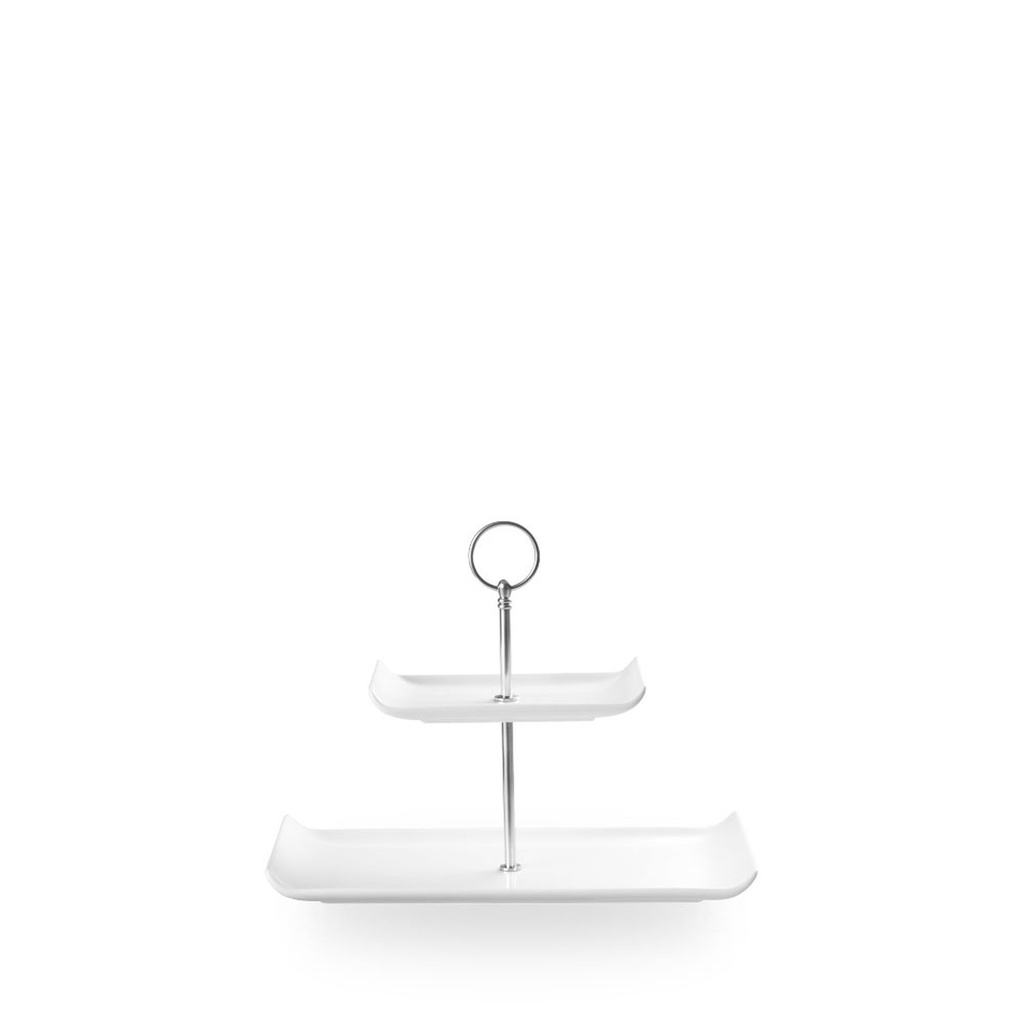 Schaal rechthoek 30.0cm x 14.5cm h 22.0cm Alchemy Balance White Churchill