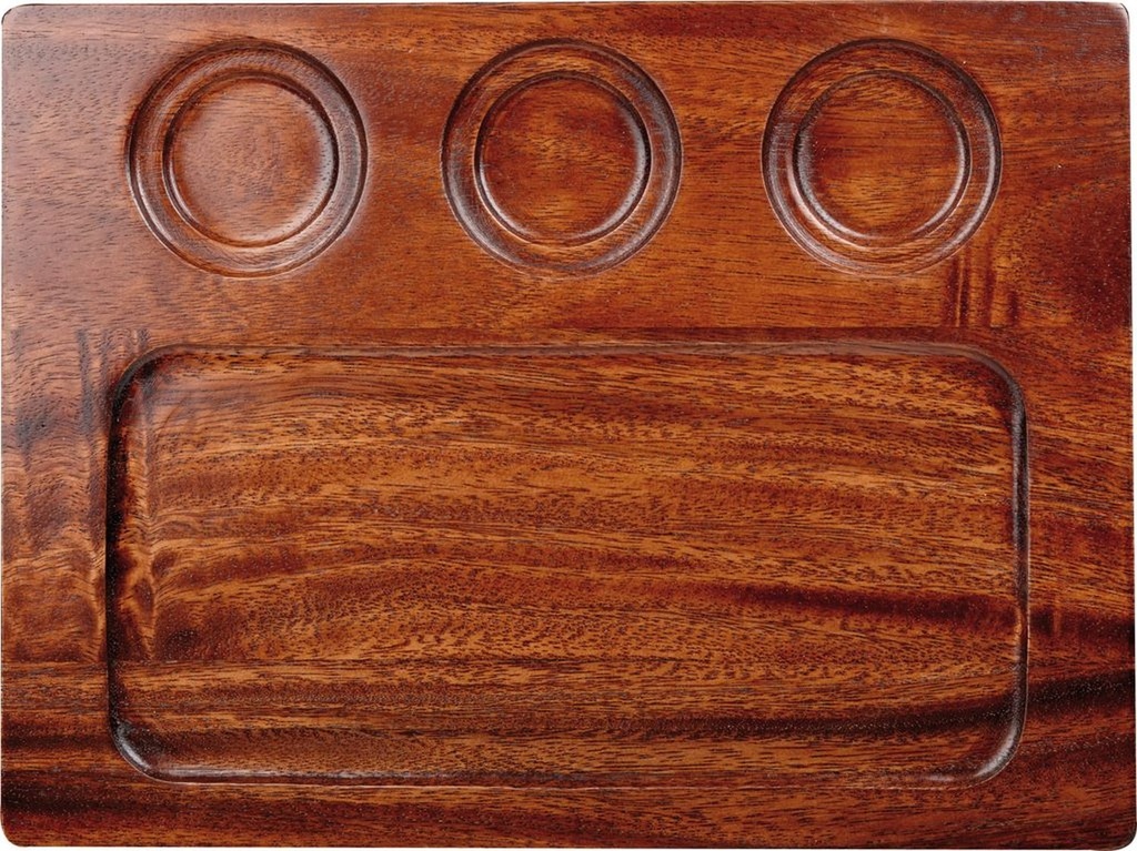 Schaal rechthoek 32.0cm x 24.0cm Warm Acacia Wood Churchill