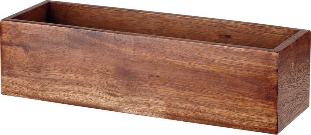 Schaal rechthoek 56.0cm x 18.0cm h 20.0cm Warm Acacia Wood Churchill