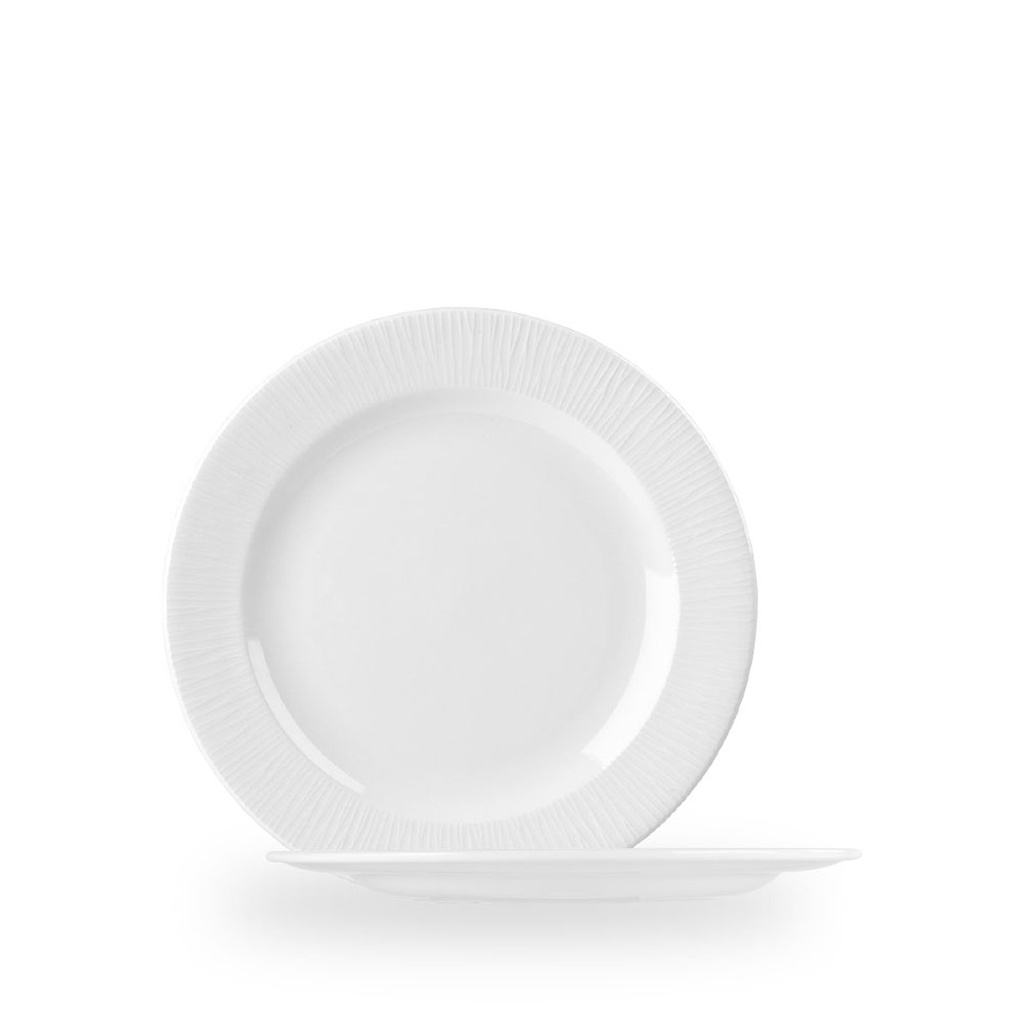 Bord plat op voet 23.4cm Bamboo ceramic Churchill