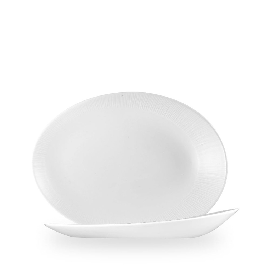 Bord coupe 29.0cm x 22.7cm h 3.8cm Bamboo Ceramic Churchill